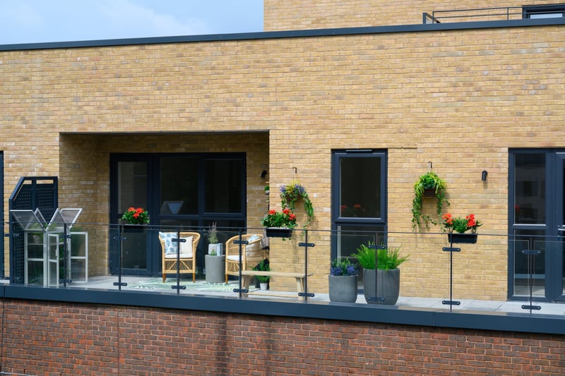 Free balcony furniture is on offer to flat buyers until the end of August