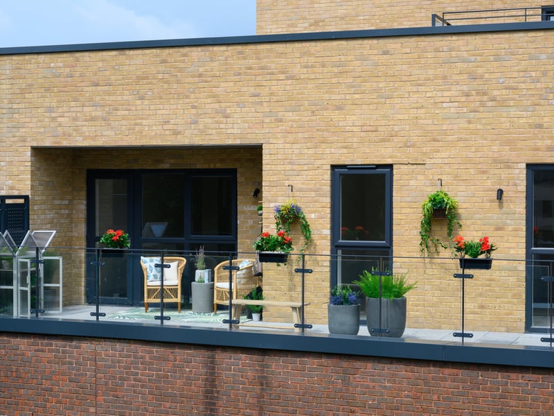 Free balcony furniture is on offer to flat buyers until the end of August