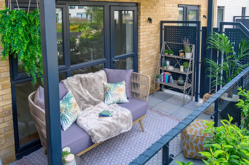 Buyers can choose the type of furniture they want for their balcony