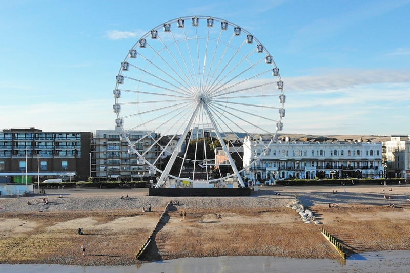 WOW - Worthing Observation Wheel is open for a fun ride and views of the town centre. No need to book, just turn up and buy a ticket on the gate.