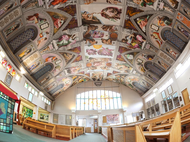 See the incredible Sistine Chapel Ceiling at English Martyrs Catholic Church in Goring. Each year, from Easter to October, thousands of visitors are welcomed to view the ceiling, as well as the stained glass windows and other artwork. No need to pre-book.