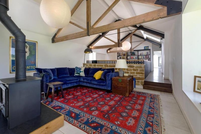 This stunning barn conversion called Greyfell house has come on the market near the village of Edgehill near Banbury for 1.5m (Image from Rightmove)