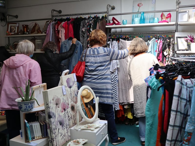 The Selsey Shantymen welcomed dozens of shoppers after the ribbon cutting