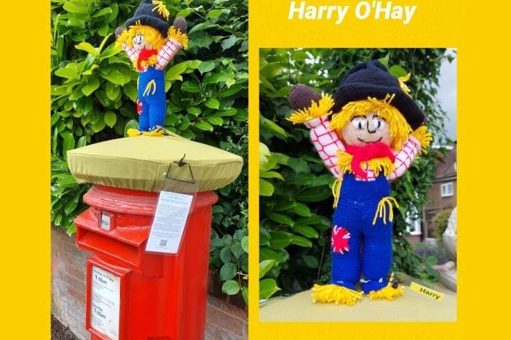 You can spot these postbox toppers in Boxmoor ahead of the Scarecrow Festival