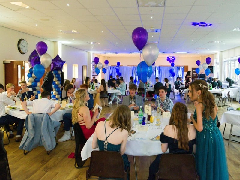 Shoreham College students dressed to impressed and did not let the weather dampen spirits at their leavers' ball