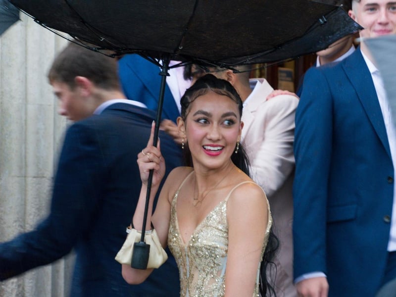 Shoreham College students dressed to impressed and did not let the weather dampen spirits at their leavers' ball