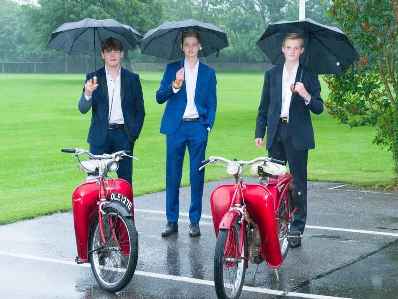 Shoreham College students dressed to impressed and did not let the weather dampen spirits at their leavers' ball