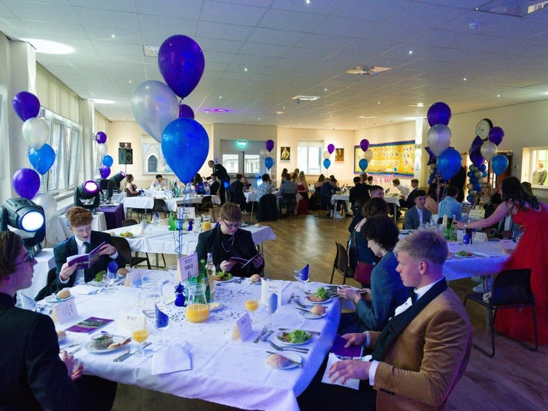Shoreham College students dressed to impressed and did not let the weather dampen spirits at their leavers' ball