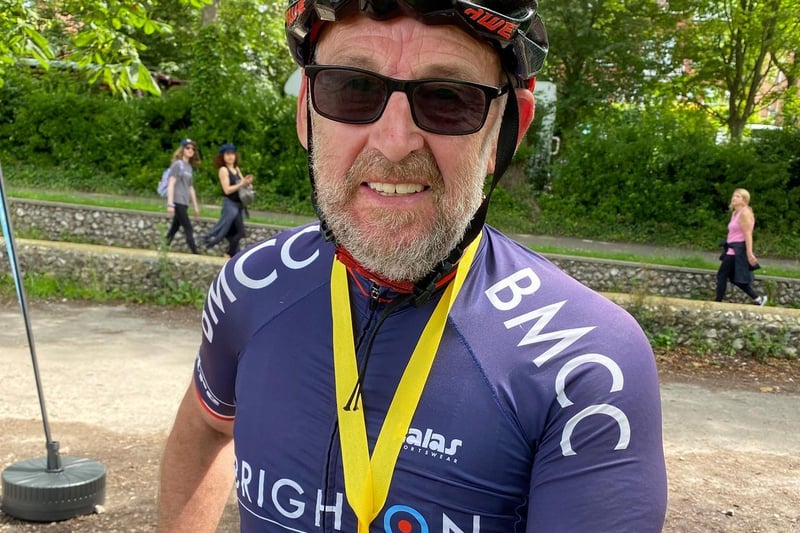 Derrick Hughes was first to finish the 30-mile ride