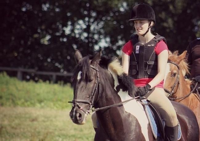 Charlotte loved horses and riding.