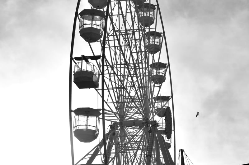 Eastbourne's Big Wheel stark against a cloudy evening sky, taken by Martin Rumary. SUS-210716-112218001