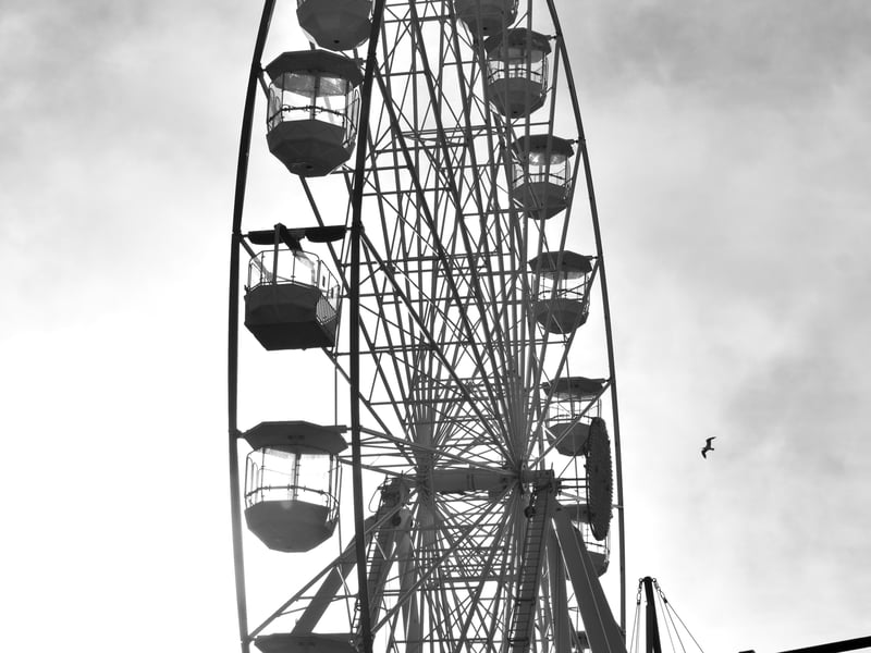 Eastbourne's Big Wheel stark against a cloudy evening sky, taken by Martin Rumary. SUS-210716-112218001