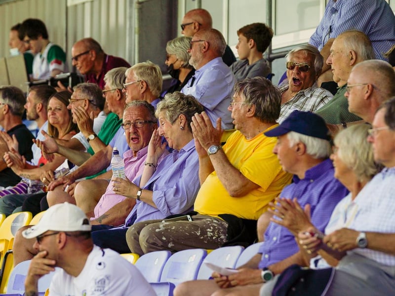 Fans watch on