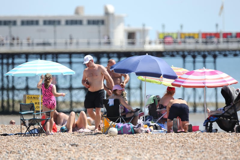 Sunny Worthing lived up to its nickname as people headed to the seafront