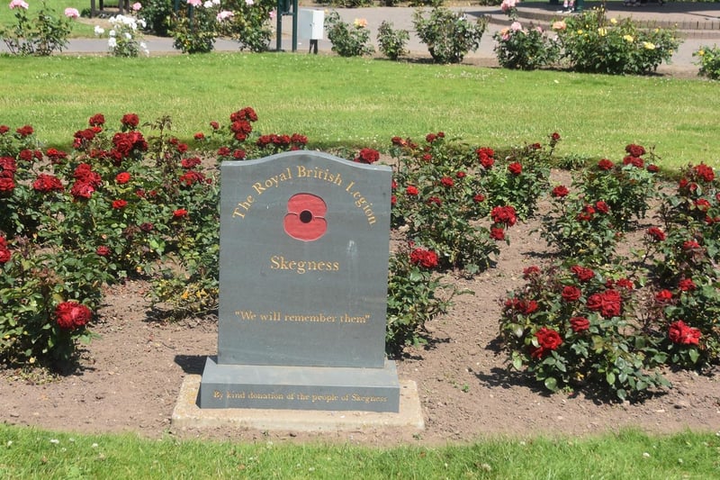 Royal British Legion memorial in Compass Gardens.