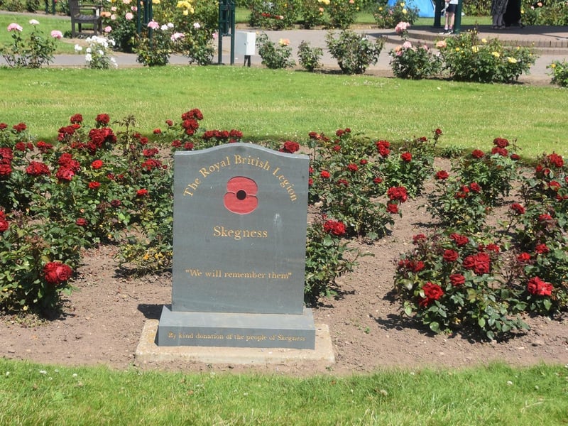 Royal British Legion memorial in Compass Gardens.