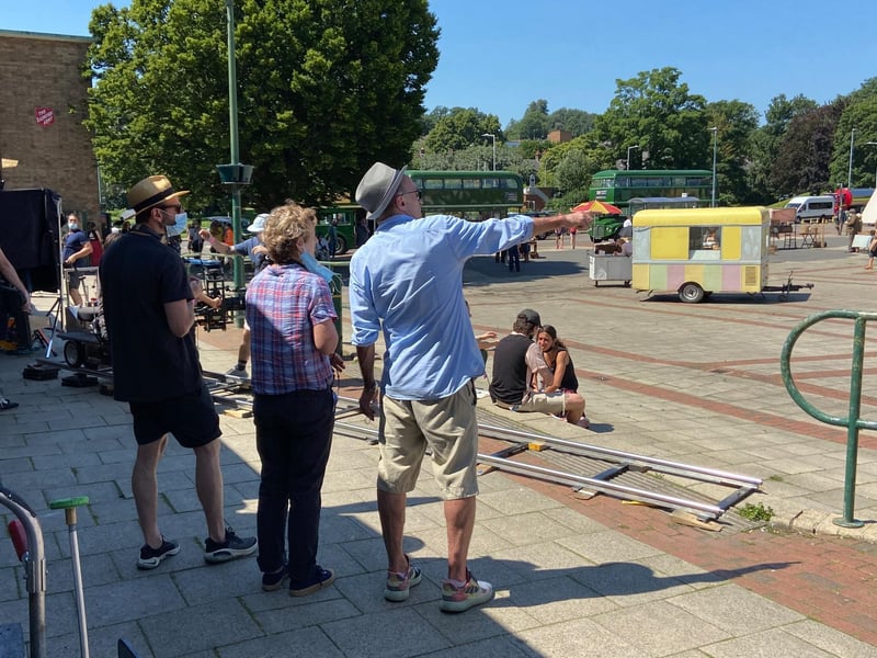 Danny Boyle and his production company, Minim UK Productions Ltd, were in Bank Court and Market Square (C) Dan Stobbs