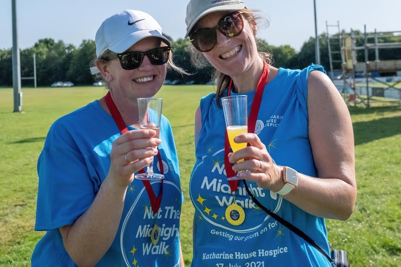 Some of the people who took part in the popular 'Not the Midnight Walk' event in aid of Katharine House Hospice on Saturday July 17 (photo by Neil Simmons photography)