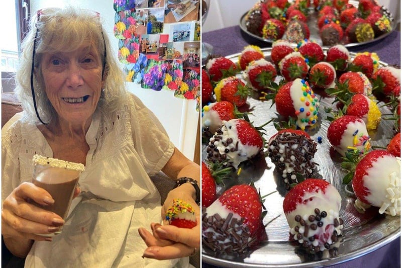 Various chocolate treats, strawberries dipped in chocolate and freshly-made chocolate milkshakes were enjoyed by staff and residents on World Chocolate Day on July 7. Karen Williams, general manager, said: "It wasn’t just the residents that were excited, the eyes of all our staff lit up, too. We all had great fun discussing our favourite types of chocolate down the years - it’s amazing how many different chocolate bars and flavours there have been.”