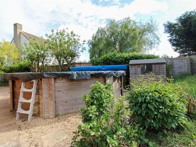 A three-bed detached house on the market for £600,000.