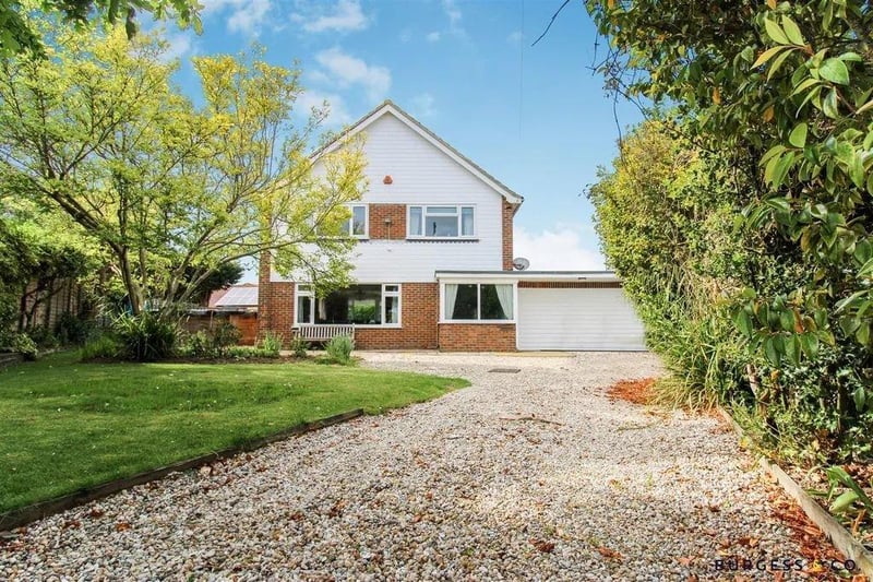 A three-bed detached house on the market for £600,000.