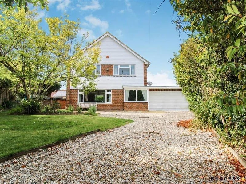 A three-bed detached house on the market for £600,000.