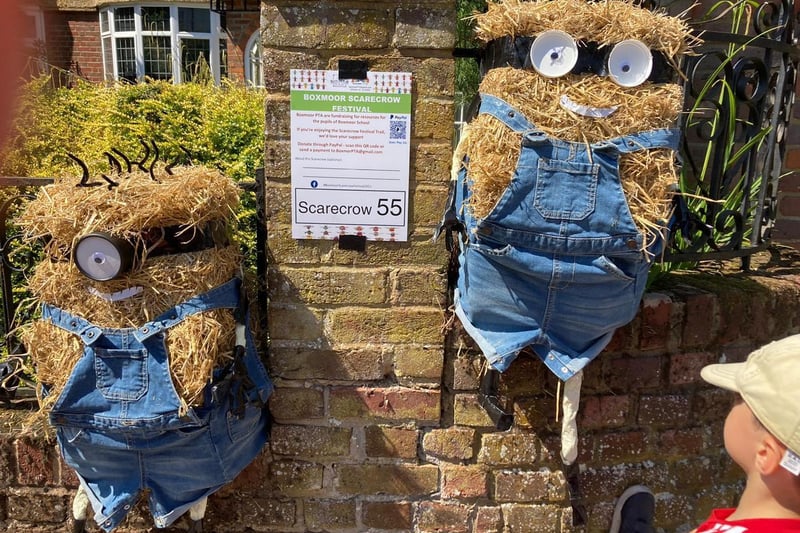 There were minion scarecrows!