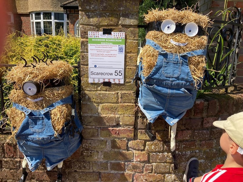 There were minion scarecrows!
