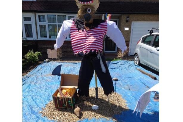 And a pirate scarecrow