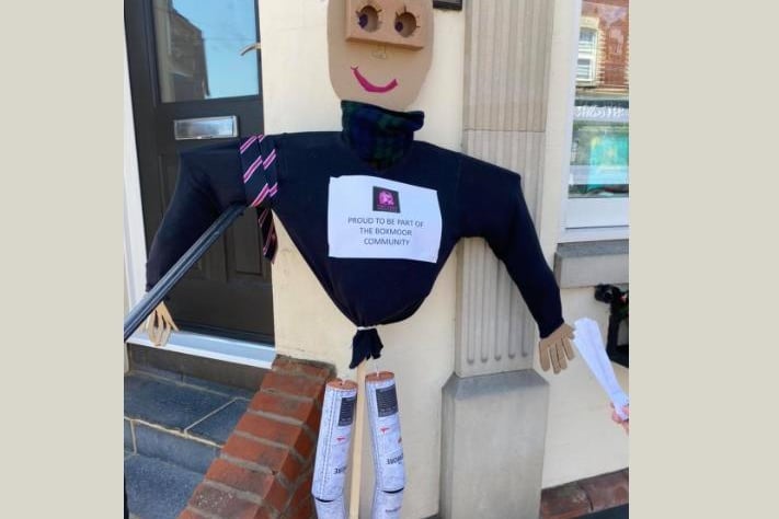 Orchid Estate Agents displayed a scarecrow in the shop window