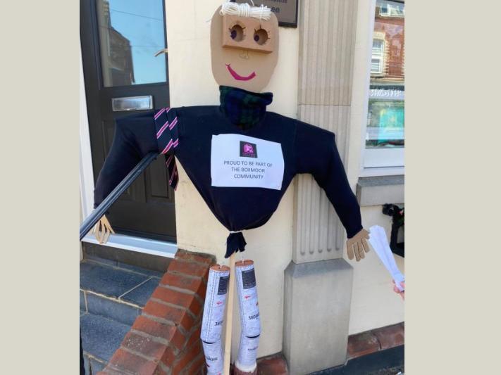 Orchid Estate Agents displayed a scarecrow in the shop window