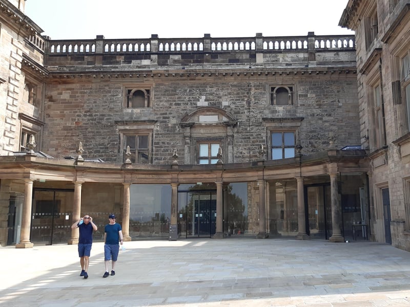 Brad Barnes and daughter Jasmine visited Nottingham Castle - the Ducal Palace