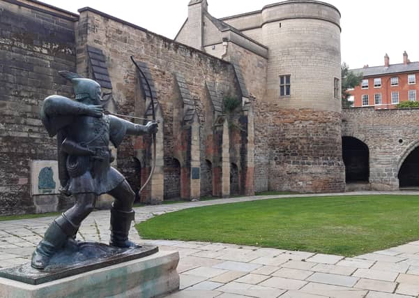 Brad Barnes and daughter Jasmine visited Nottingham Castle