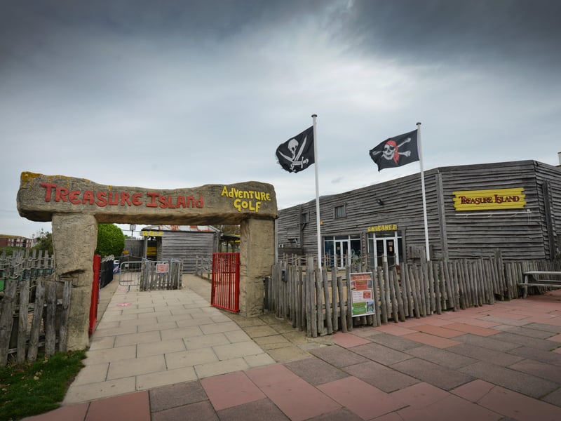 Treasure Island provides entertainment in all weathers. Enjoy a round of crazy golf or head to the indoor soft play area