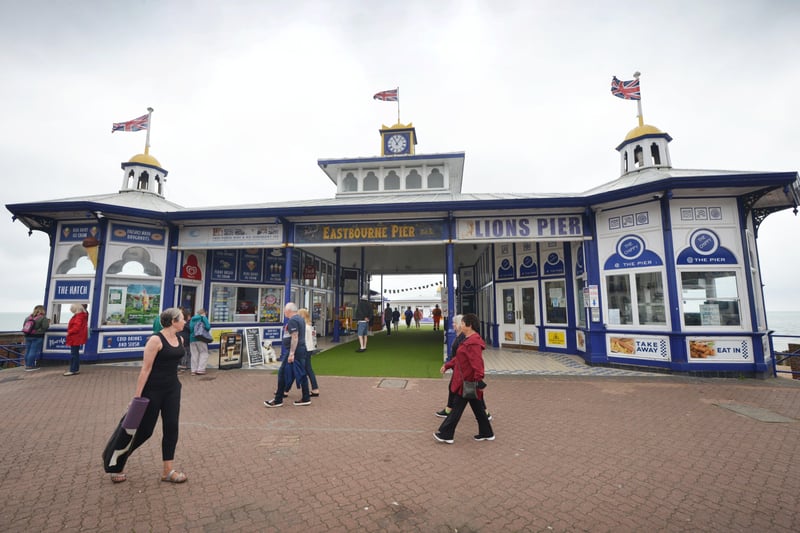 Eastbourne Pier has affordable 2p machines within its amusement arcade and the usual seaside treats are available
