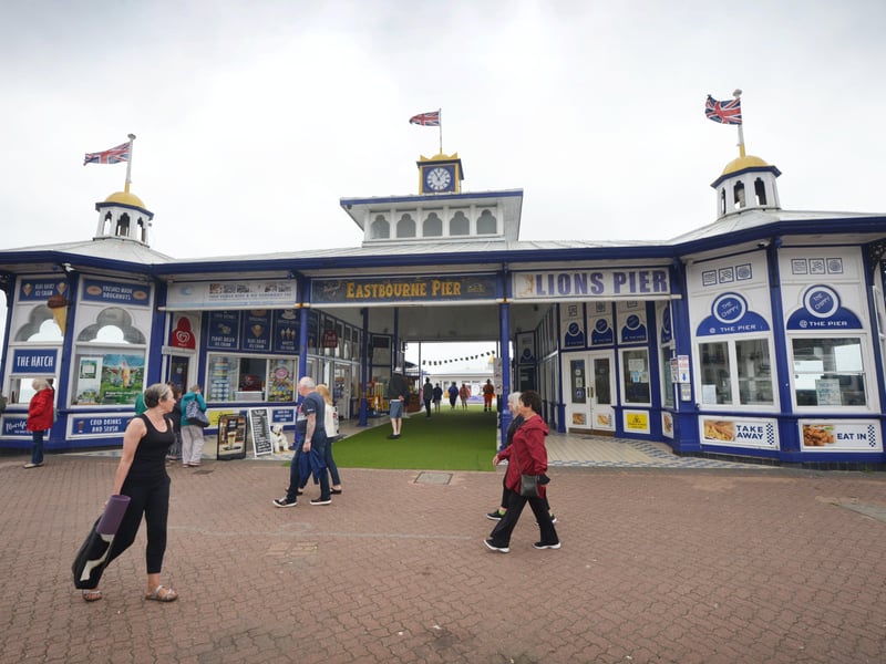 Eastbourne Pier has affordable 2p machines within its amusement arcade and the usual seaside treats are available