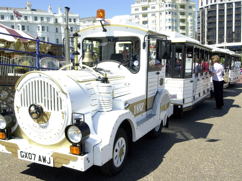 Eastbourne Dotto Train will take you along the coast and you can jump on and off as you please to make a real day of it