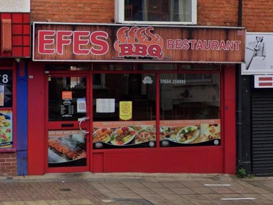 Efes BBQ Restaurant, York Road, Northampton. Business type: Restaurant/Cafe/Canteen. Inspected: May 27, 2021