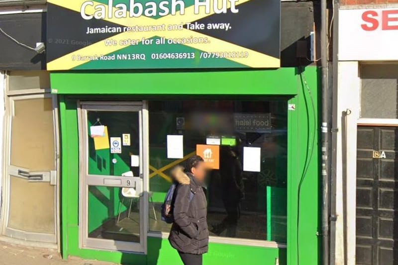 Calabash Hut, Wellington Place, Northampton. Inspected: March 4, 2021. The inspectors raised concerns over food management which needed improvement — owner Lance Lansford said all the issues raised have now been addressed and he is waiting on a follow-up visit.
