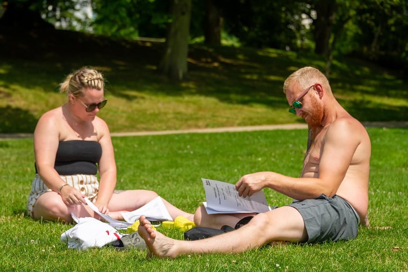 People in Leamington enjoyed the sunshine this week as temperatures soared and there was a 'feel good' mood around the town centre after lockdown restrictions were lifted nationwide on Monday (July 19). Jephson Gardens was full of activity on Tuesday when this photo was taken.