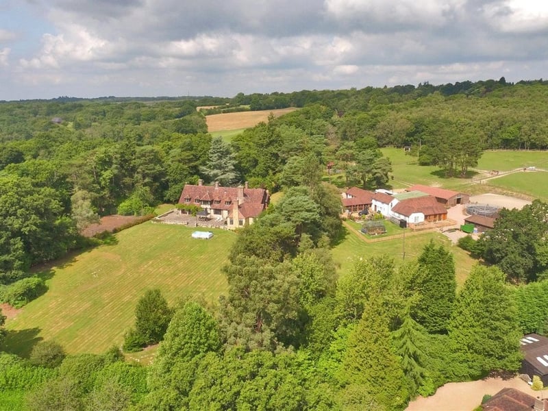 Eight bedroom equestrian property for sale in Chillies Lane, Crowborough, for £3,500,000. Picture via Zoopla. SUS-210723-120947001