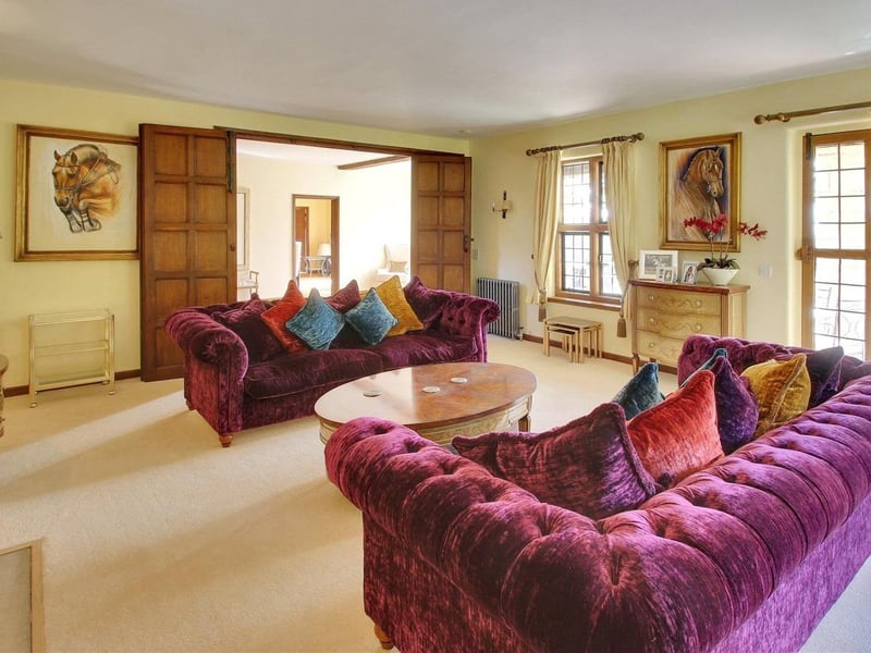 Eight bedroom equestrian property for sale in Chillies Lane, Crowborough, for £3,500,000. Picture via Zoopla. SUS-210723-121057001