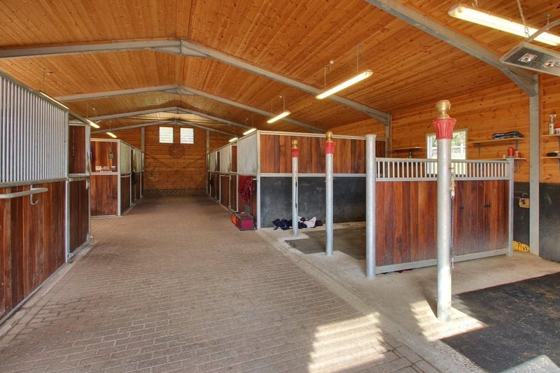Eight bedroom equestrian property for sale in Chillies Lane, Crowborough, for £3,500,000. Picture via Zoopla. SUS-210723-120917001