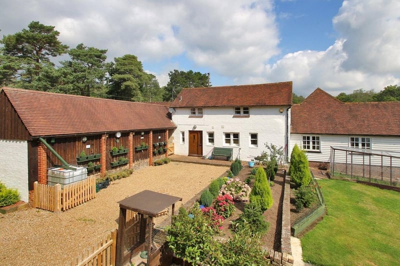 Eight bedroom equestrian property for sale in Chillies Lane, Crowborough, for £3,500,000. Picture via Zoopla. SUS-210723-120816001