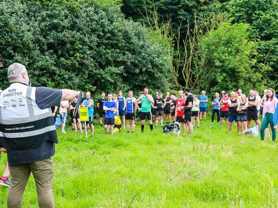 Getting ready for the Boston parkrun. Photo: David Dales
