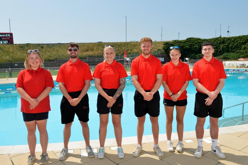Some of the staff at Saltdean Lido