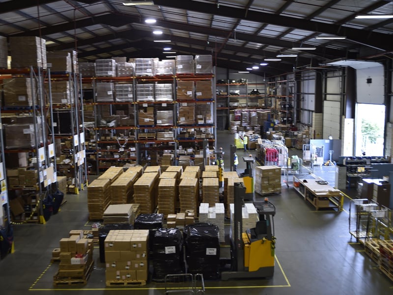 In the warehouse at Ideal Shopping. EMN-210719-231645009