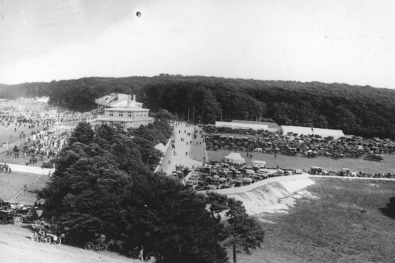 From around 1906, Goodwood racecourse ready for the festival.(Photo by Hulton Archive/Getty Images)