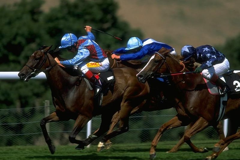 Action during the final stages of The Oak Tree Stakes at Glorious 22 years ago this week \ Picture: Phil Cole /Allsport