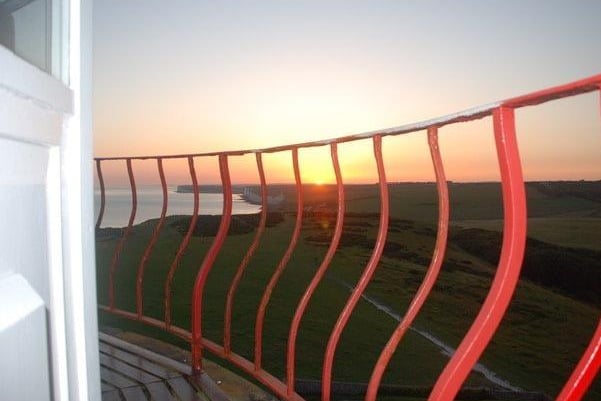 View from Belle Tout lighthouse, Beachy Head, Eeastbourne, by Bob Newton. SUS-210726-114140001